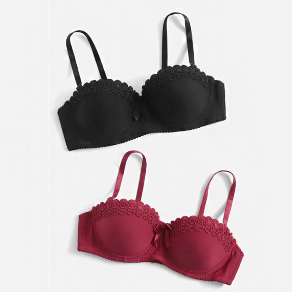 Demi Bra Balconette - Damen-BH, BH mit Bruststütze, Spitzen-Bralette für