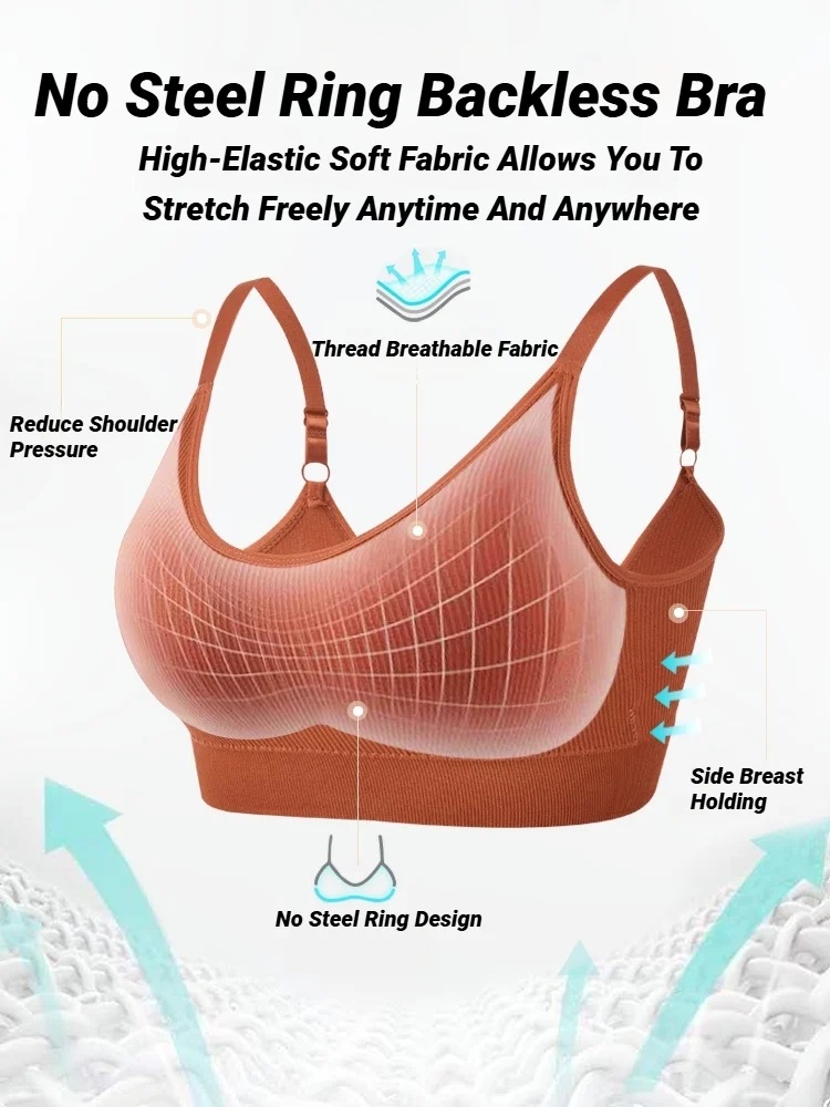 Sleep Bra Bralette - Nahtloser BH für Damen, Vollschalen-BH, atmungsaktives