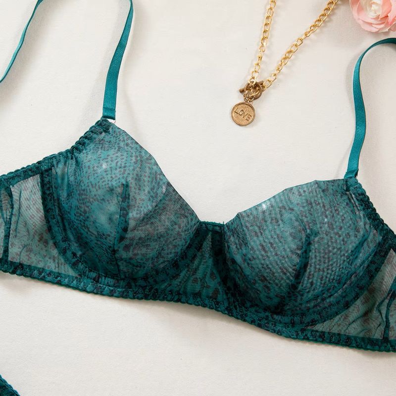 2-teiliges Damen-Dessous-Set,  – Sheer Mesh Bra Bewertung und Preis